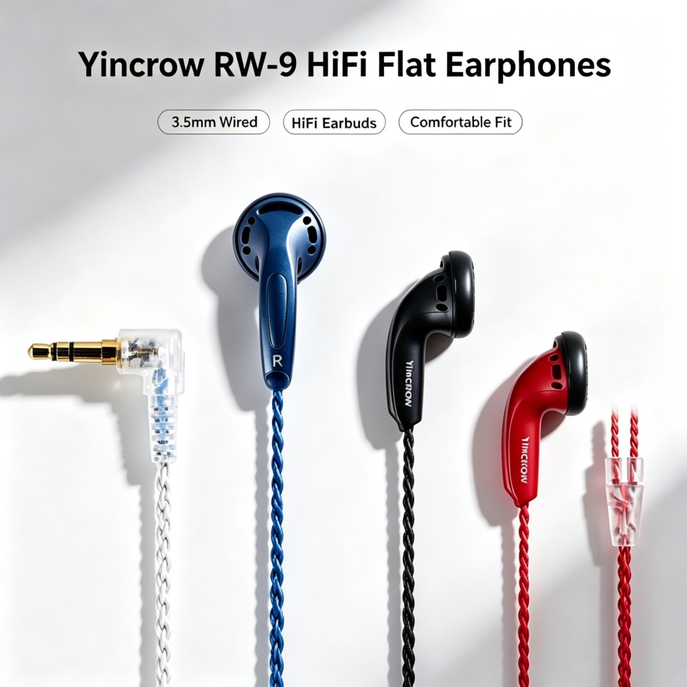 L Musical Instrument - Наушники Yincrow RW-9 HIFI с плоской