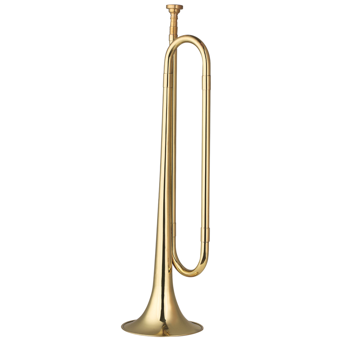 Musical Instrument Bugle - Латунный C-образный позолоченный кавалерийский Гудок с