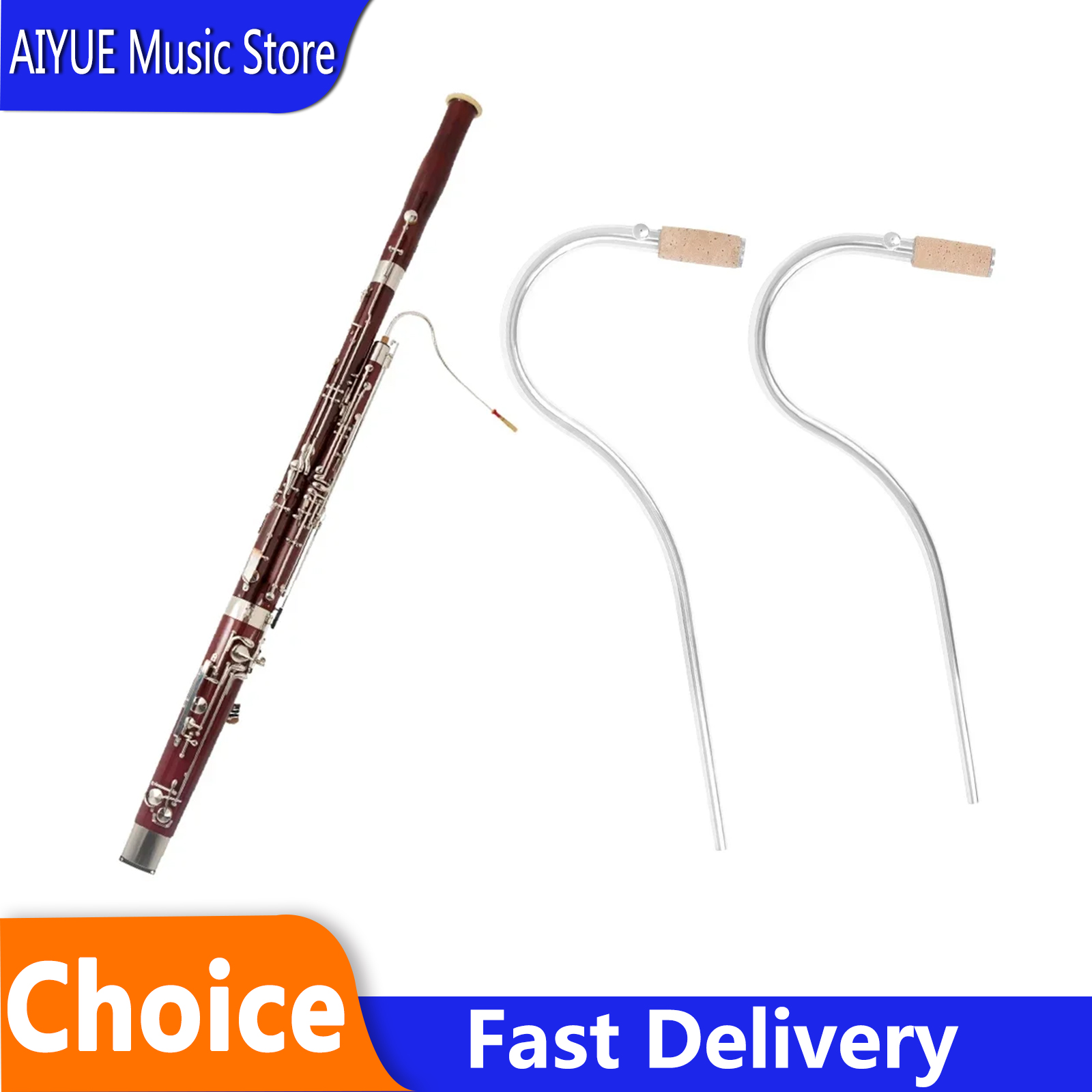 Musical Instrument Bassoon - 2 шт. фаготных трубок с серебряным