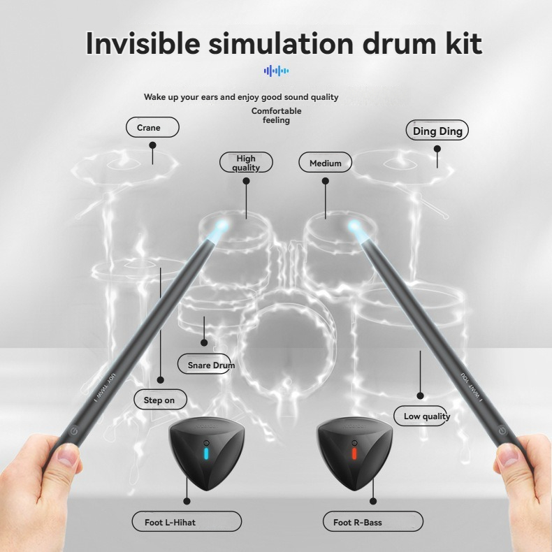 Musical Instrument Virtual - Соматосенсорный электронный воздушный барабан, умная портативная