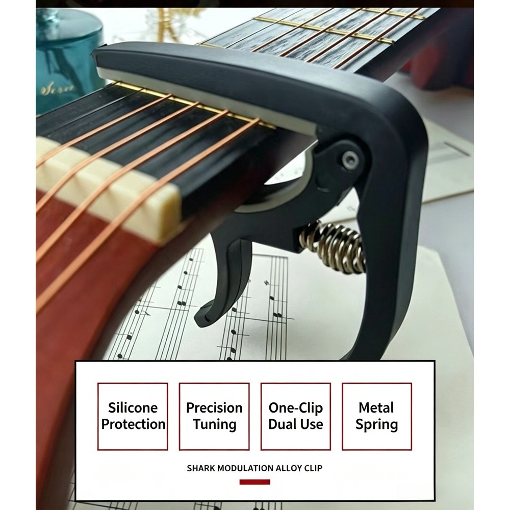 Musical Instrument Types - Каподастр для гитары 2 в 1