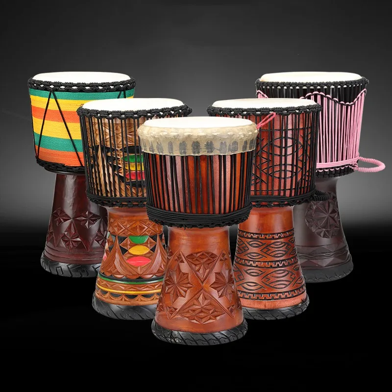 Musical Instrument Types - 12-дюймовый джембе из красного дерева, африканский