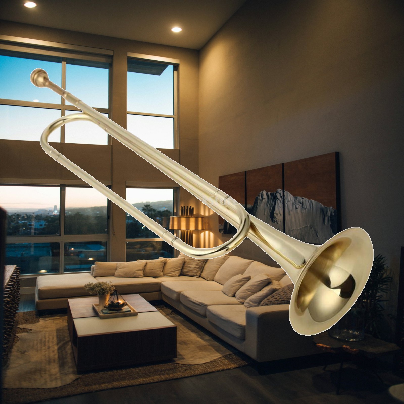 Musical Instrument Bugle - Труба в тональности Си-бемоль, классическая профессиональная
