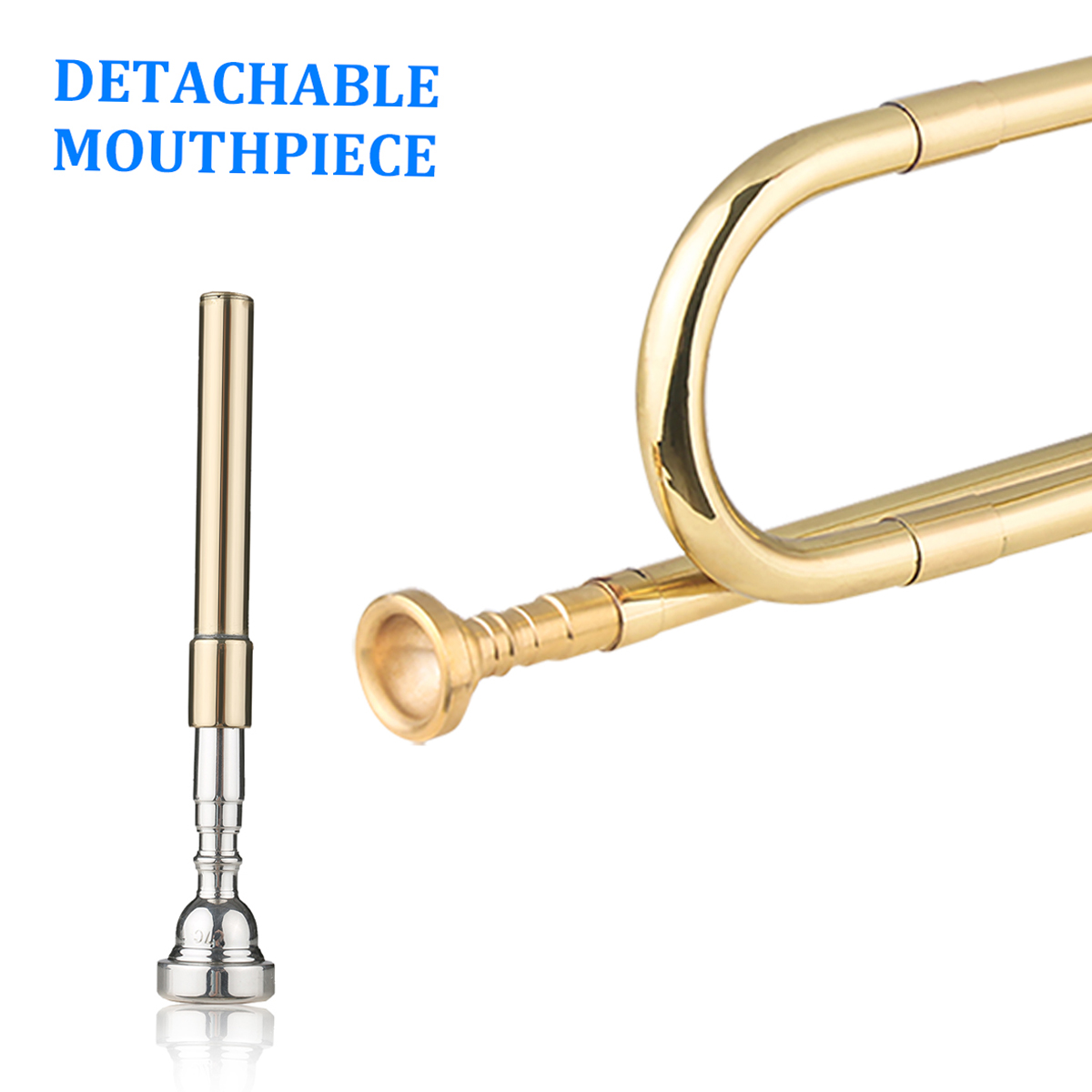Латунный C-образный позолоченн – обзор и цена Musical Instrument Bugle